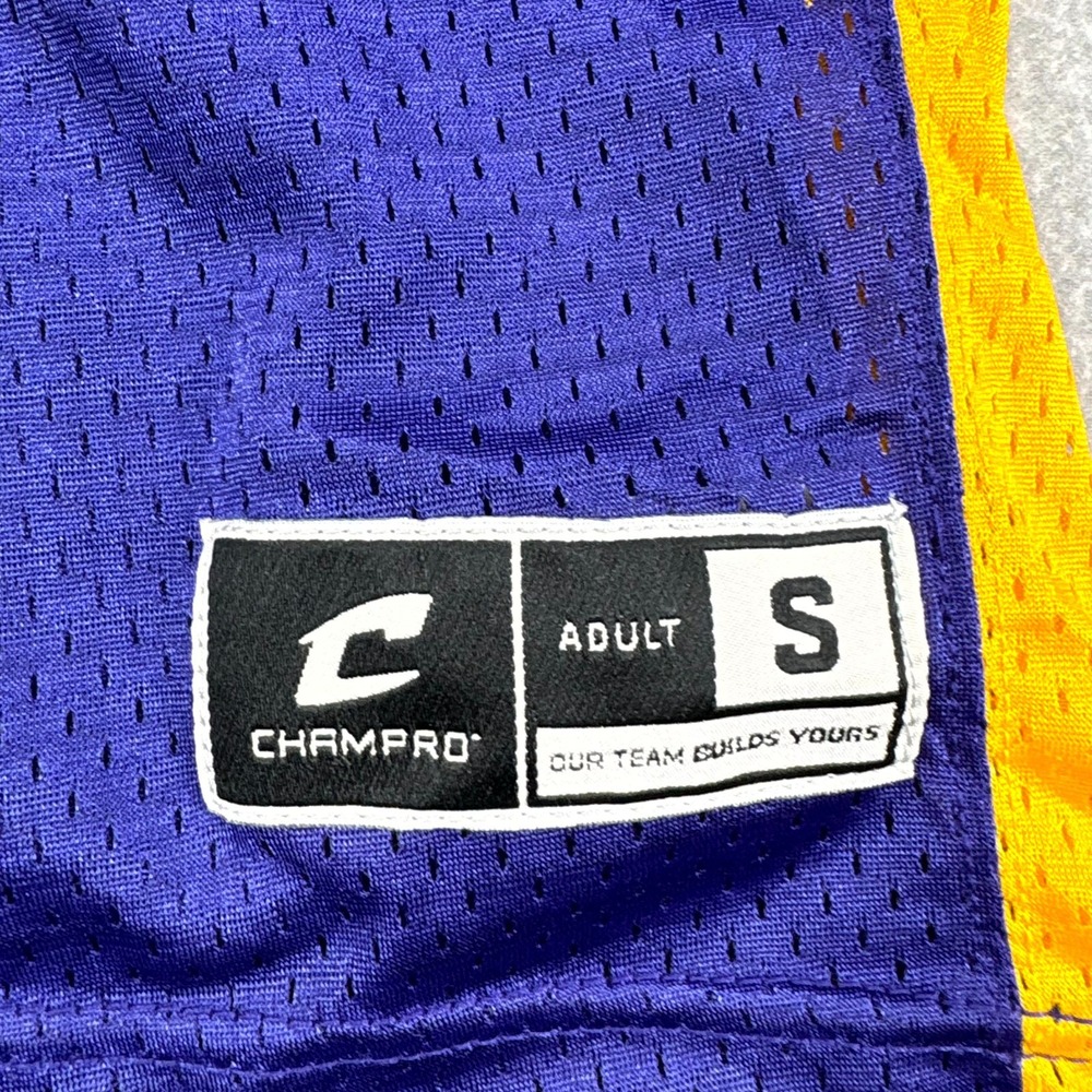 Champro Blitz Football Jersey Mens Small Purple Huddle Stretch Dazzle Athletic - Picture 4 of 9